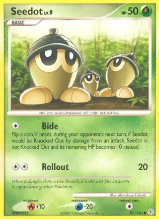 Seedot #97 · Diamond & Pearl Pokémon card