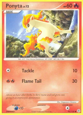 Ponyta #94 · Diamond & Pearl Pokémon card