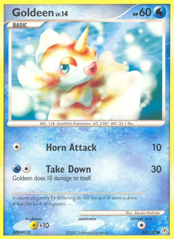 Goldeen full card art