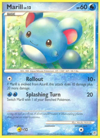Marill #88 · Diamond & Pearl Pokémon card
