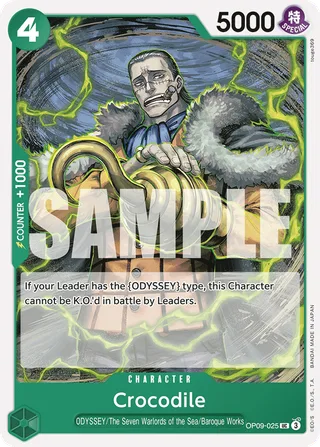 Crocodile #OP09-025 · Emperors in the New World One Piece card