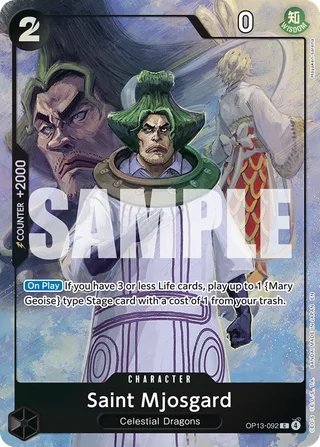 Saint Mjosgard (Premium Card Collection -Best Selection Vol. 6-) #OP13-092-premium-card-collection-best-selection-vol-6 · One Piece Promotion Cards One Piece card