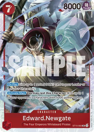 Edward.Newgate #ST15-002 · ST-15: Starter Deck 15 RED Edward.Newgate One Piece card