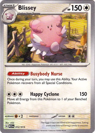 Blissey #12 · McDonald's Collection 2023 Pokémon card