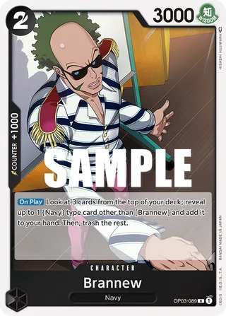 Brannew #OP03-089 · ST-19: Starter Deck 19 BLACK Smoker One Piece card
