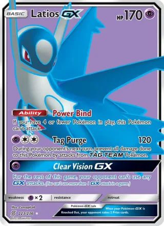 Latios GX #223 · Unified Minds Pokémon card