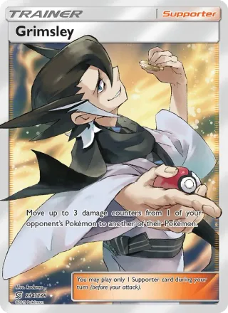 Grimsley #234 · Unified Minds Pokémon card