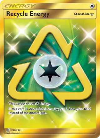 Recycle Energy #257 · Unified Minds Pokémon card