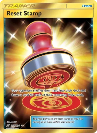 Reset Stamp #253 · Unified Minds Pokémon card