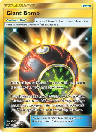 Giant Bomb #251 · Unified Minds Pokémon card