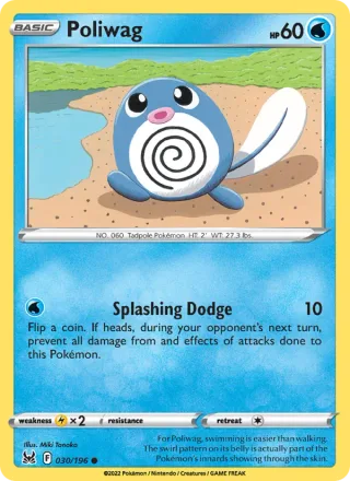 Poliwag #030 · Lost Origin Pokémon card