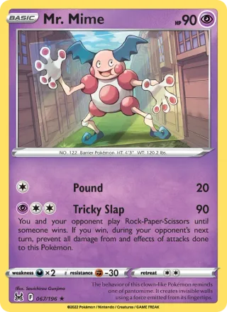 Mr. Mime #067 · Lost Origin Pokémon card
