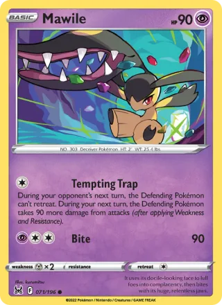 Mawile #071 · Lost Origin Pokémon card