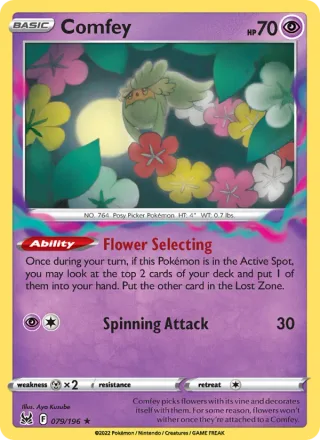 Comfey #079 · Lost Origin Pokémon card