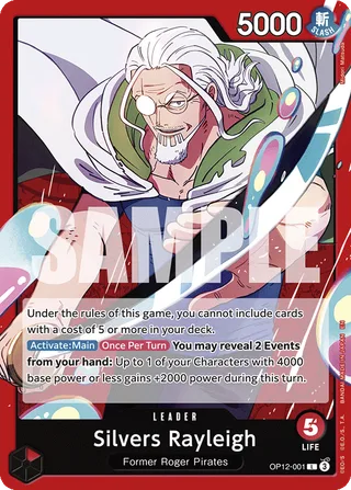 Silvers Rayleigh #OP12-001 · Legacy of the Master One Piece card