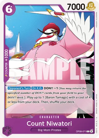 Count Niwatori #OP08-071 · Two Legends Pre-Release Cards One Piece card