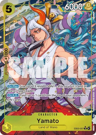 Yamato (Alternate Art) #EB03-057-alternate-art · Extra Booster: One Piece Heroines Edition One Piece card