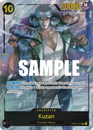 Kuzan (Alternate Art) #OP02-121-alternate-art · Paramount War One Piece card
