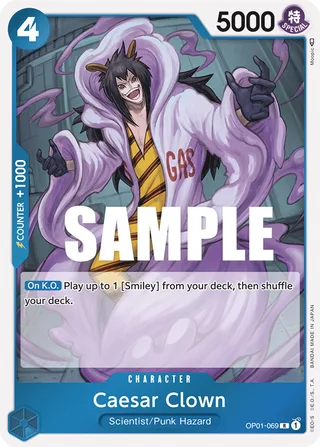 Caesar Clown #OP01-069 · Romance Dawn One Piece card