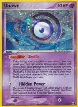 Unown · Unseen Forces Unown Collection Pokémon card
