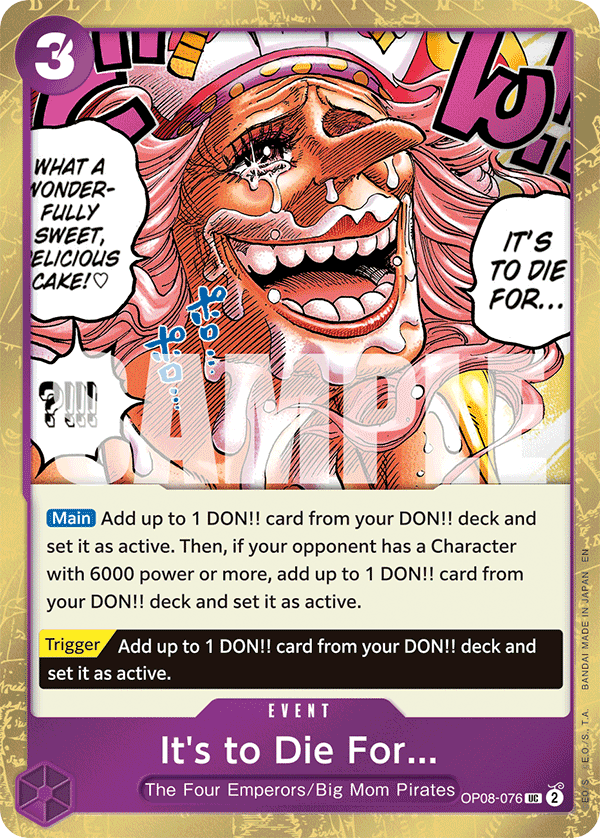 It's to Die For (Pirate Foil) full card art