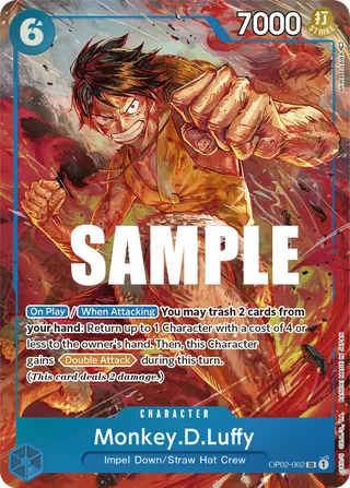 Monkey.D.Luffy (Alternate Art) #OP02-062-alternate-art · Paramount War One Piece card