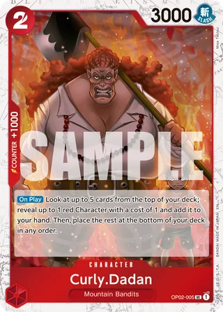 Curly.Dadan (Premium Card Collection -Best Selection Vol. 1-) #OP02-005-premium-card-collection-best-selection-vol-1 · One Piece Promotion Cards One Piece card