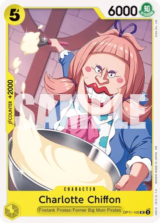 Charlotte Chiffon #OP11-105 · A Fist of Divine Speed Release Event Cards One Piece card