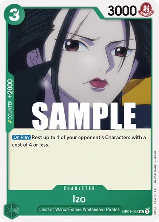 Izo #OP01-033 · Romance Dawn One Piece card