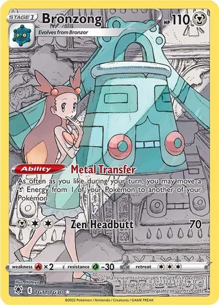 Bronzong #TG11 · Astral Radiance Trainer Gallery Pokémon card