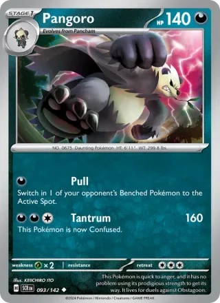 Pangoro #093 · Stellar Crown Pokémon card