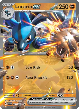 Lucario ex #082 · Stellar Crown Pokémon card