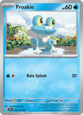 Froakie #039 · Stellar Crown Pokémon card