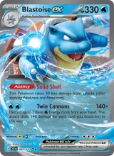 Blastoise ex · Stellar Crown Pokémon card