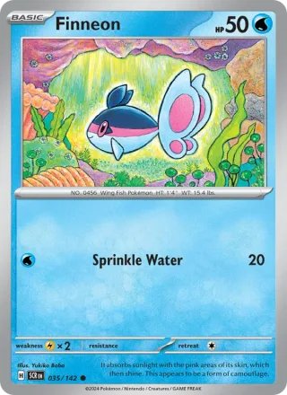 Finneon #035 · Stellar Crown Pokémon card