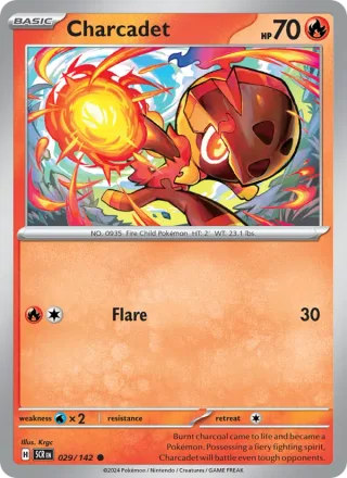 Charcadet #029 · Stellar Crown Pokémon card