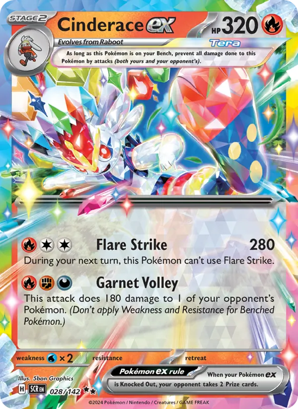 Cinderace ex full card art