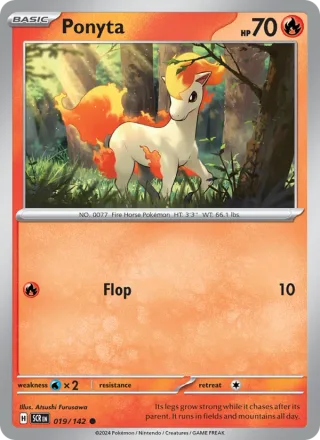 Ponyta #019 · Stellar Crown Pokémon card
