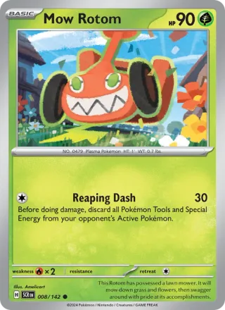 Mow Rotom #008 · Stellar Crown Pokémon card