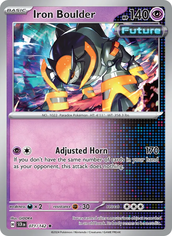 Iron Boulder full card art