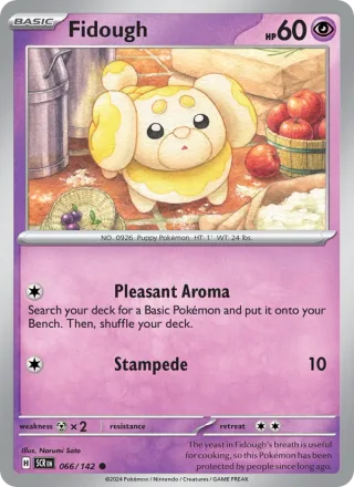 Fidough #066 · Stellar Crown Pokémon card