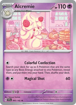 Alcremie #065 · Stellar Crown Pokémon card
