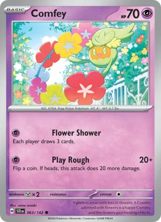 Comfey #063 · Stellar Crown Pokémon card