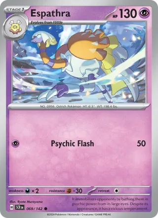 Espathra #069 · Stellar Crown Pokémon card