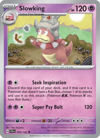 Slowking #058 · Stellar Crown Pokémon card