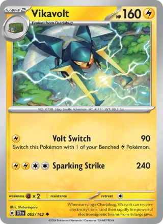 Vikavolt #053 · Stellar Crown Pokémon card