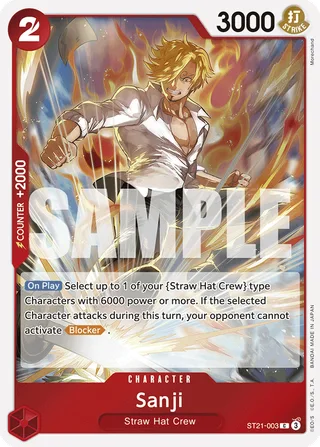 Sanji #ST21-003 · ST-21: Starter Deck 21 EX Gear 5 One Piece card