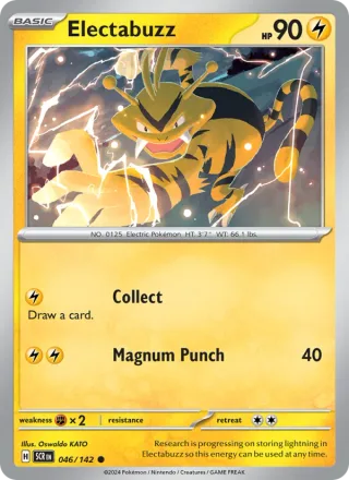Electabuzz #046 · Stellar Crown Pokémon card
