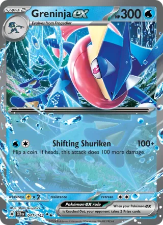 Greninja ex #041 · Stellar Crown Pokémon card