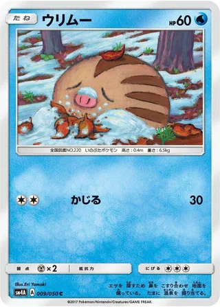 Swinub #009 · SM4A: Ultradimensional Beasts Pokémon Japan card